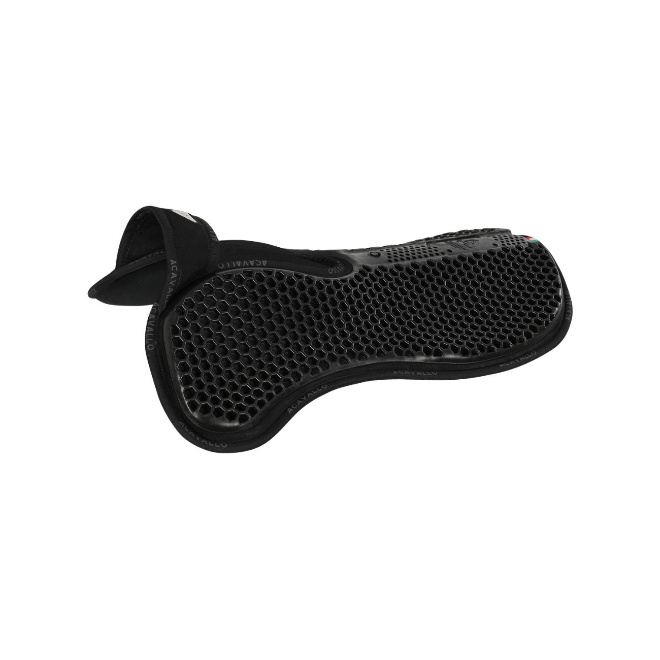 ACAVALLO Compensatore MF WFS Withers Free Con Camoscio E Gel Hexagonal Flat Nero<BR/> AC215 BLACK 