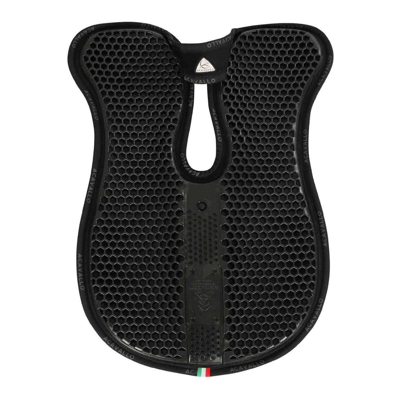 ACAVALLO Compensatore MF WFS Withers Free Con Camoscio E Gel Hexagonal Flat Nero<BR/> AC215 BLACK 