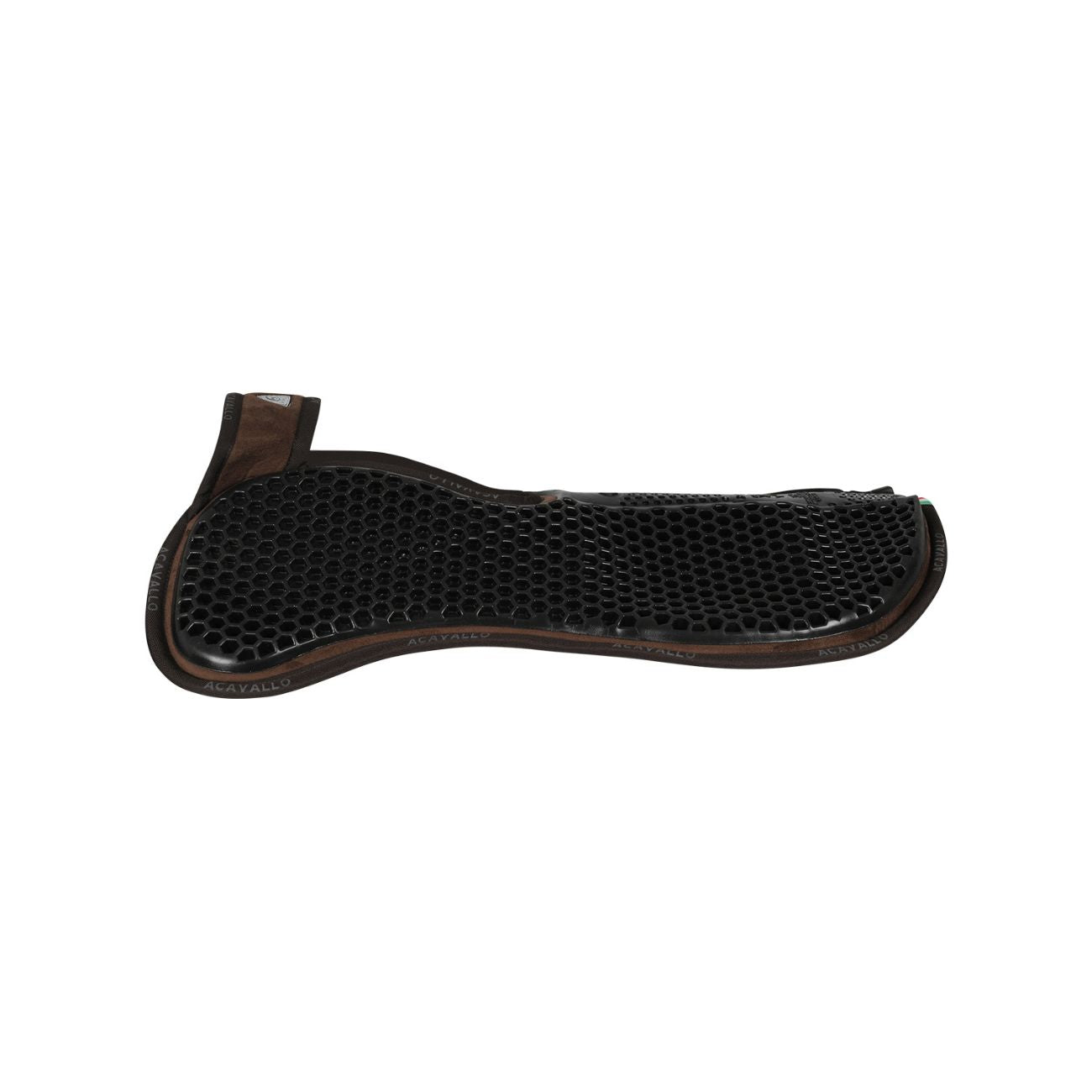 ACAVALLO Compensatore MF WFS Withers Free Con Camoscio E Gel Hexagonal Flat Marrone AC215 BROWN 