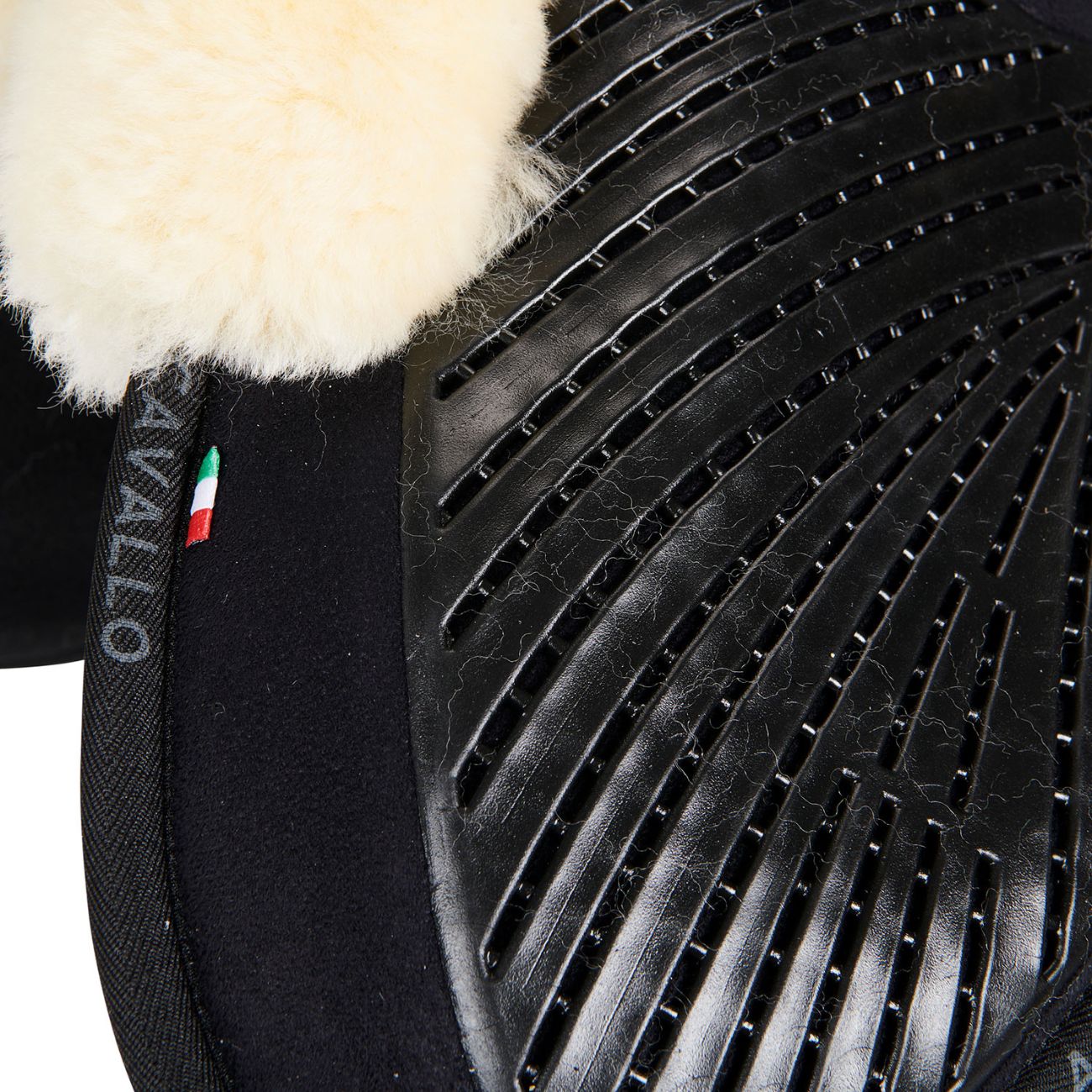 ACAVALLO Compensatore Da Salto Close Contact Shape Acavallo Nero/Naturale AC235 BLACK SHEEPSKIN NATURAL 