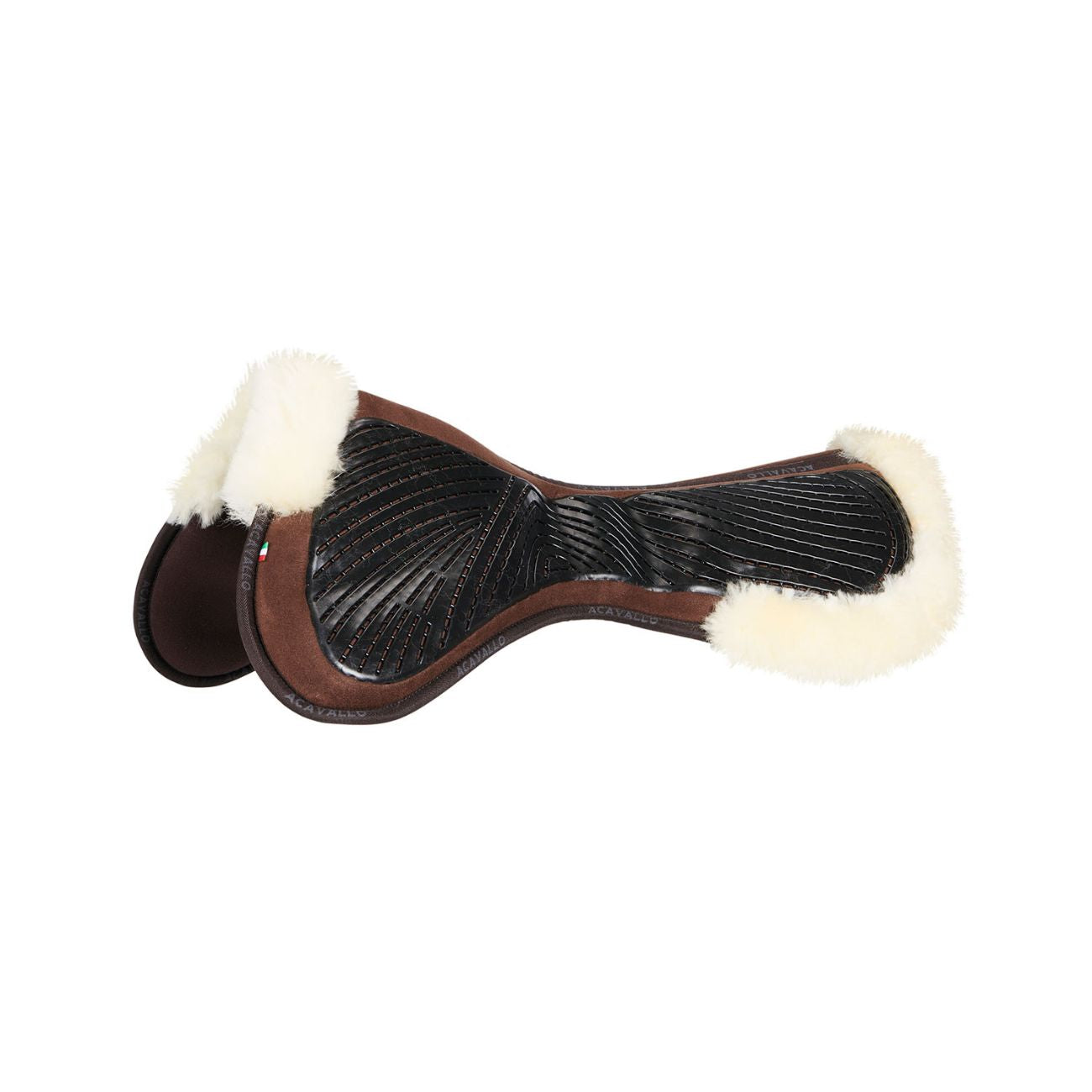 ACAVALLO Compensatore Da Salto Close Contact Shape Acavallo Marrone/Naturale AC235 BROWN SHEEPSKIN COLOR NATURAL 