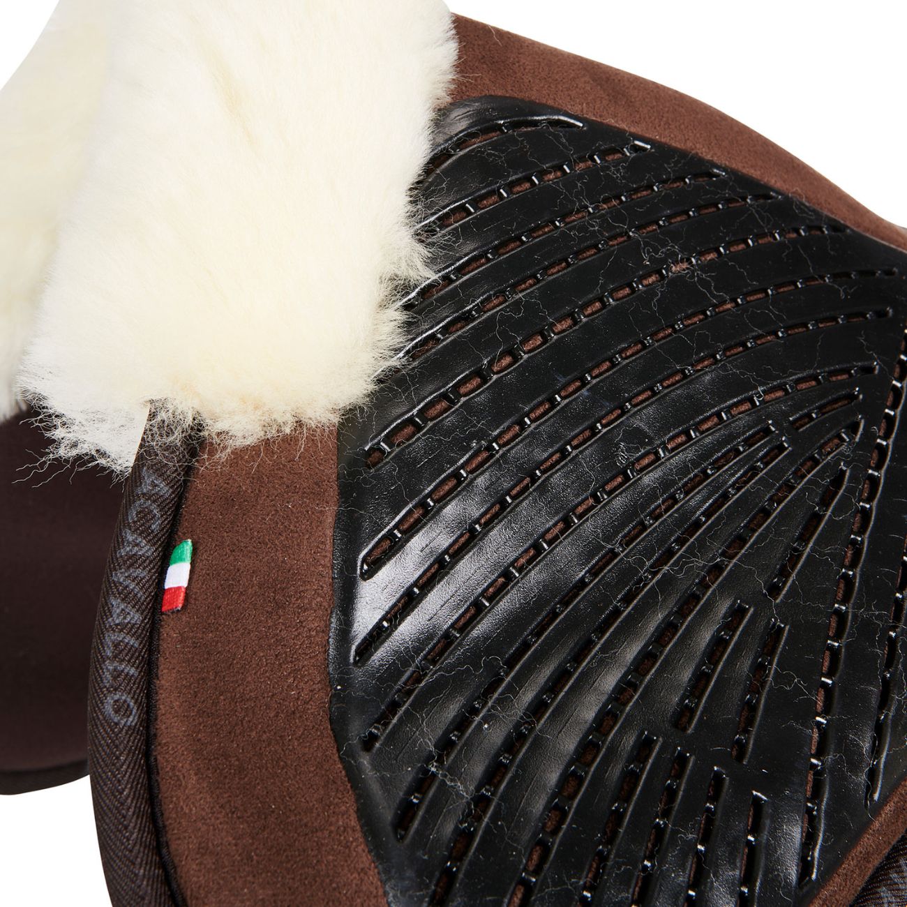 ACAVALLO Compensatore Da Salto Close Contact Shape Acavallo Marrone/Naturale AC235 BROWN SHEEPSKIN COLOR NATURAL 