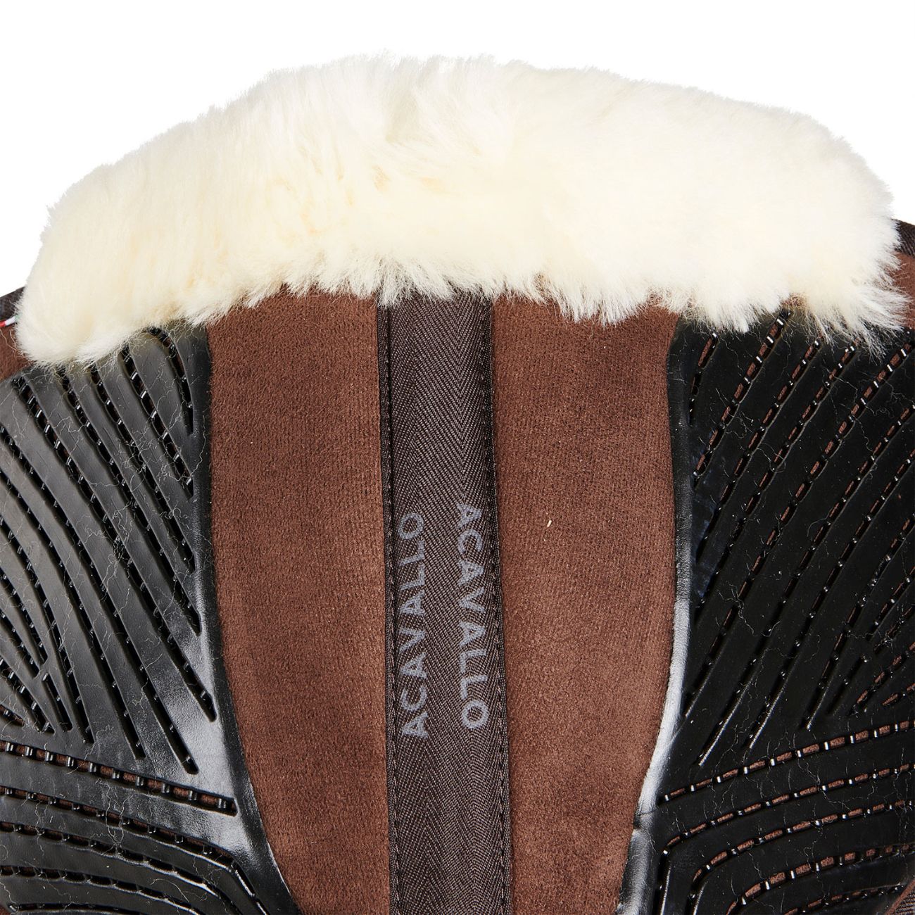 ACAVALLO Compensatore Da Salto Close Contact Shape Acavallo Marrone/Naturale AC235 BROWN SHEEPSKIN COLOR NATURAL 