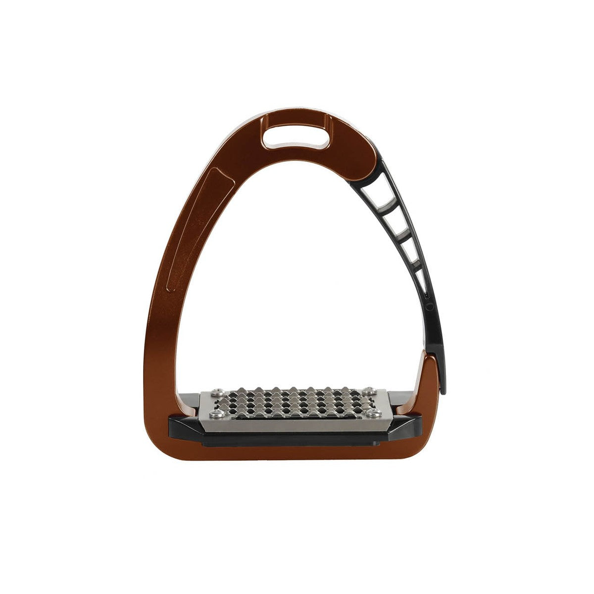 ACAVALLO Staffe Di Sicurezza In Alluminio Modello Arena Marrone AC607 BROWN 