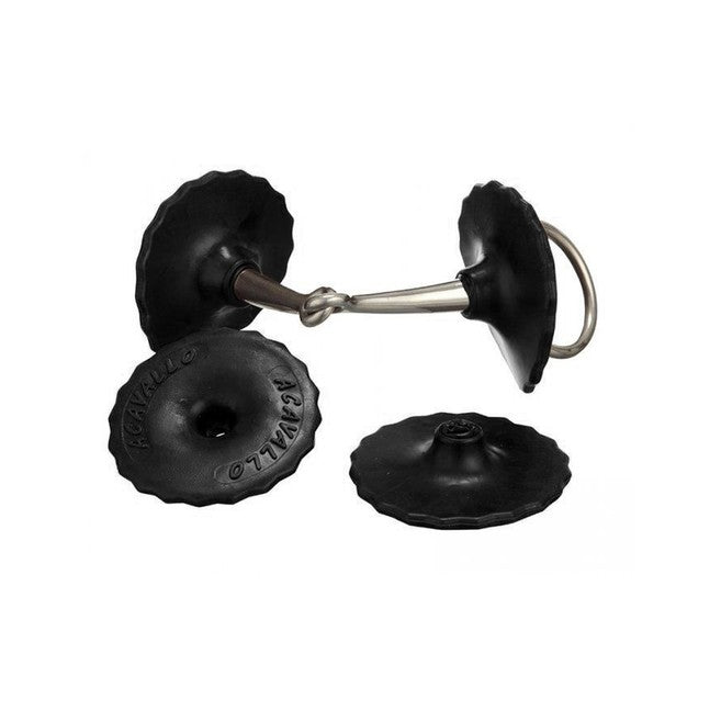 ACAVALLO Rosette In Gomma Black AC760A BLACK 