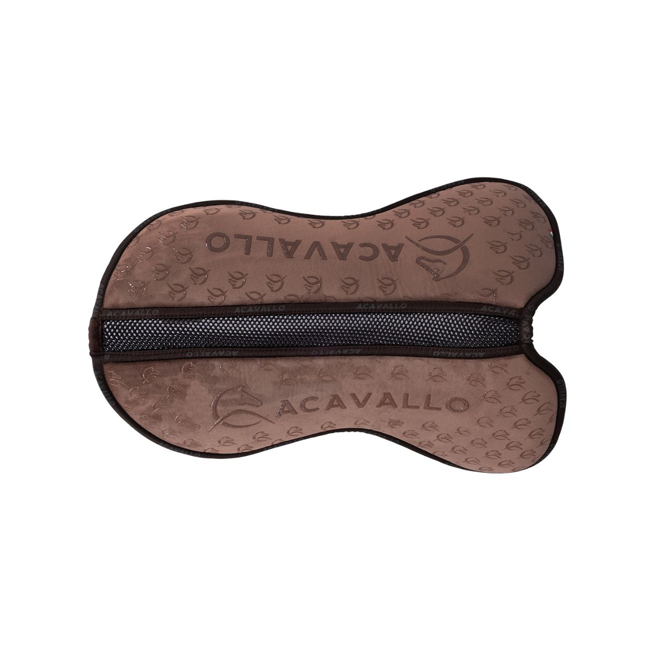 ACAVALLO Memory Pad Spine Free Close Contact Con Memory Foam E Sistema Silicon Grip Acavallo Marrone AC860 BROWN 