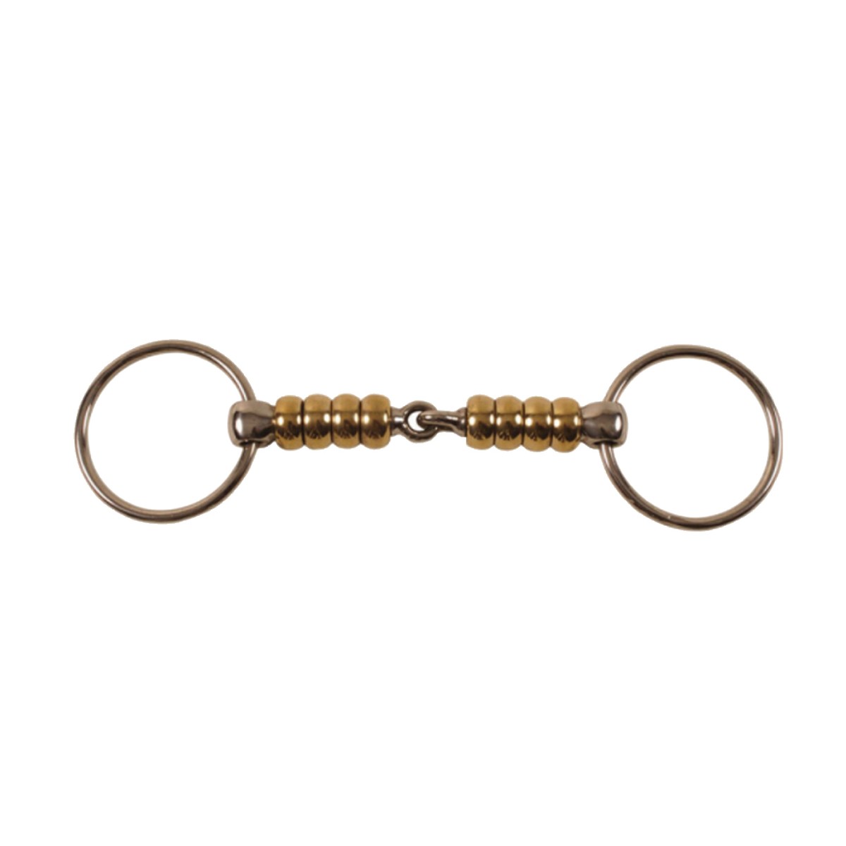AMAHORSE Filetto Ad Anelli Spezzato In Due Con Rulli Amahorse 09UMMO00011 RAME 