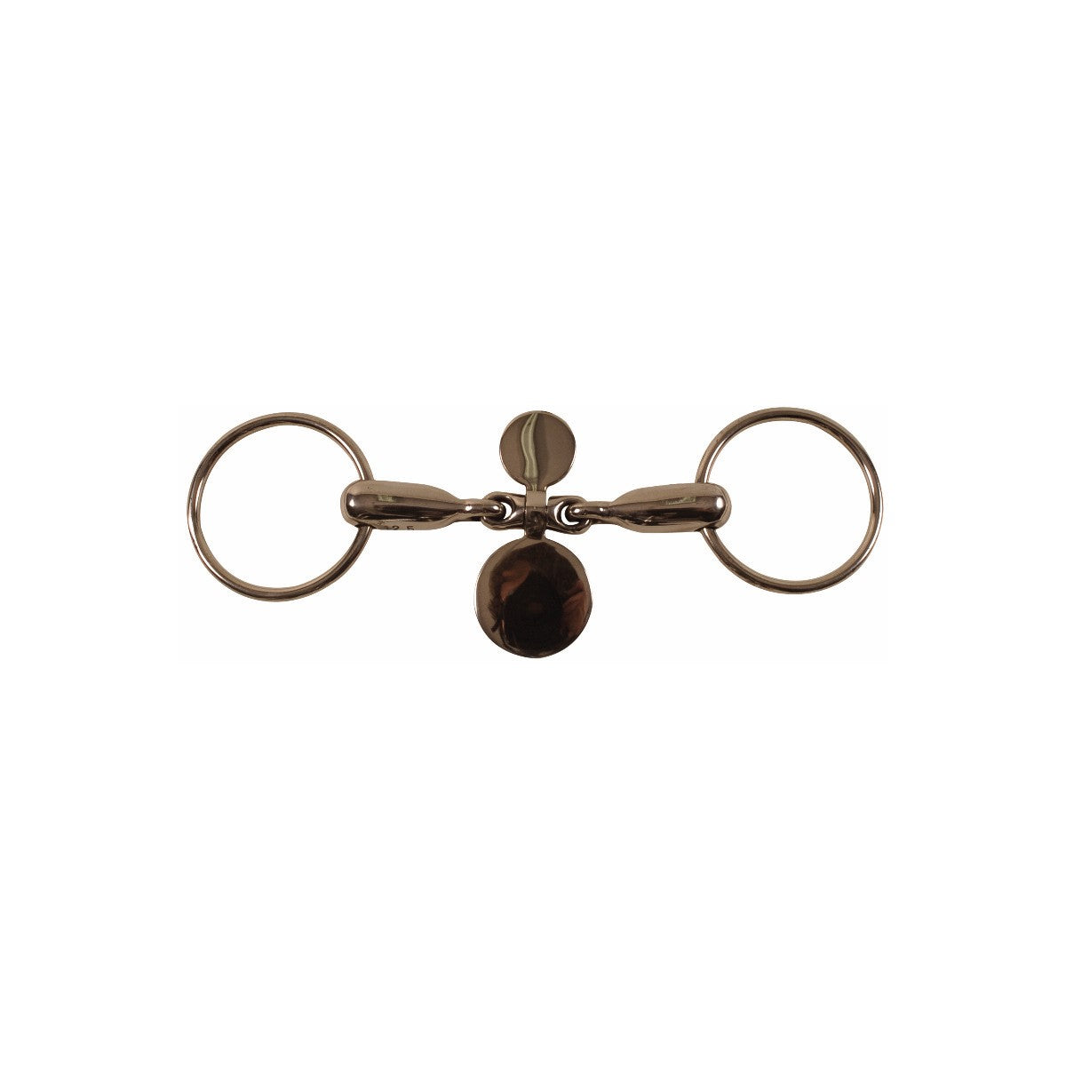 AMAHORSE Filetto Ad Anelli Spezzato In Tre Con Abbassalingua Amahorse 09UMMO00036 INOX 
