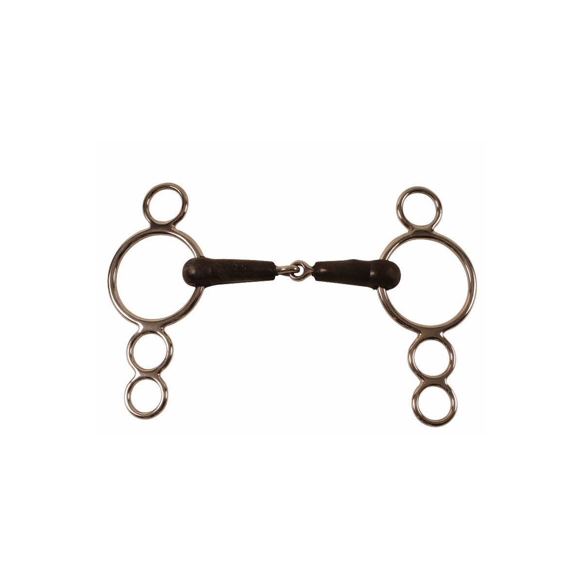 AMAHORSE Pessoa A Due Chiamate Spezzato In Due Rivestito In Gomma Amahorse 09UMMO00054 INOX 