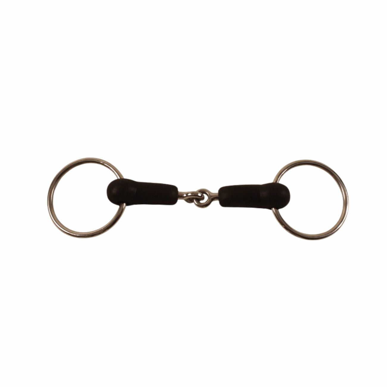 AMAHORSE Filetto Ad Anelli Spezzato In Due Ricoperto In Gomma Amahorse 09UMMO00068 INOX 