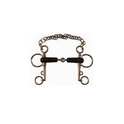 AMAHORSE AMAHORSE PELHAM ASTE CORTE SNOD.RIVESTITO GOMMA Argento PELHAM 09UMMO00093 09UMMO00093 INOX 