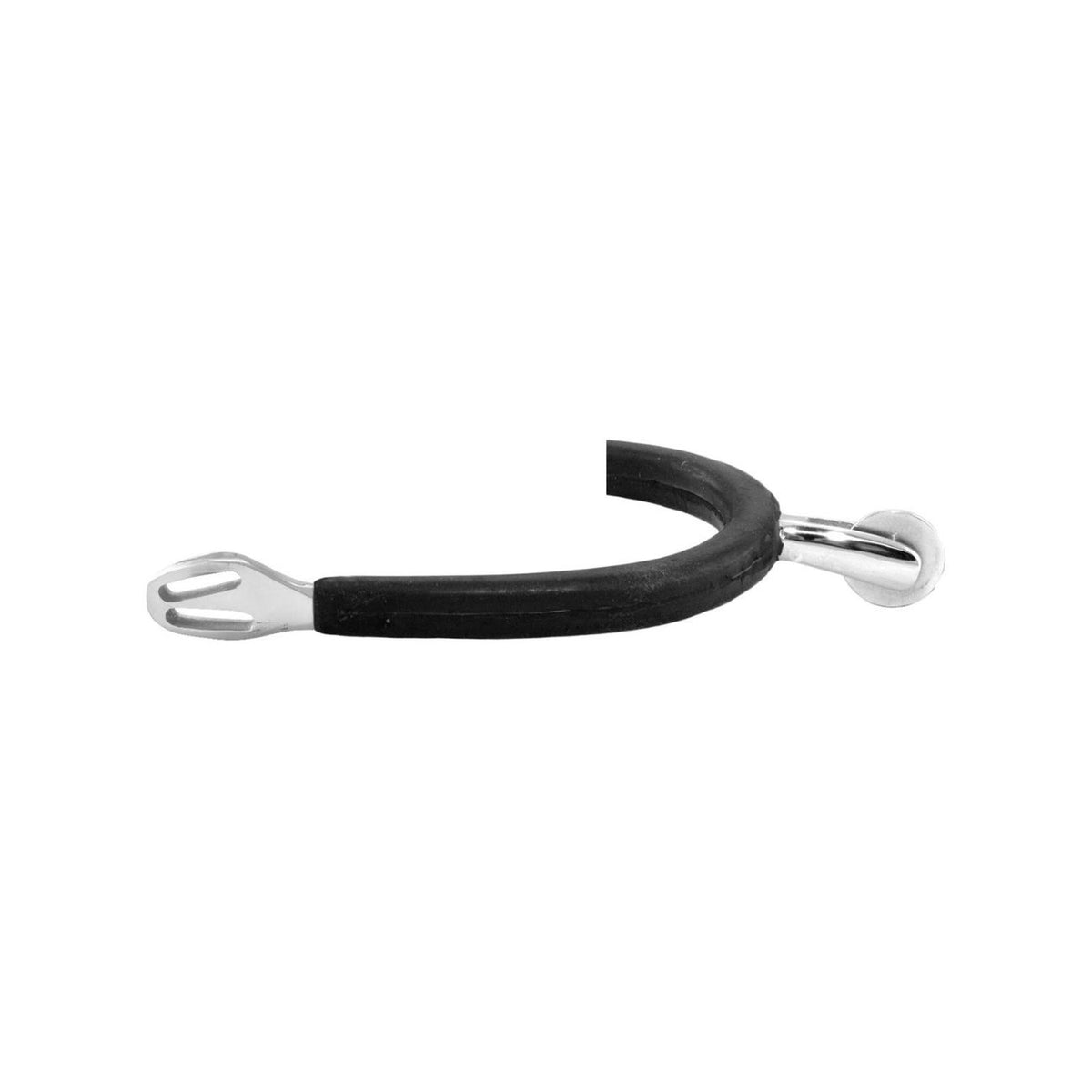 AMAHORSE Speroni In Acciao Inox Con Rotella Liscia e Gomma SR00048B NEUTRO 