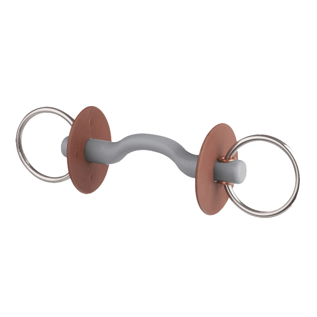 BERIS Beris Filetto Ad Anelli Beris Con Ponte Passalingua, Anello 6 Cm Soft Inox Filetti Ad Anelli 09WL6524111-SOFT INOX 