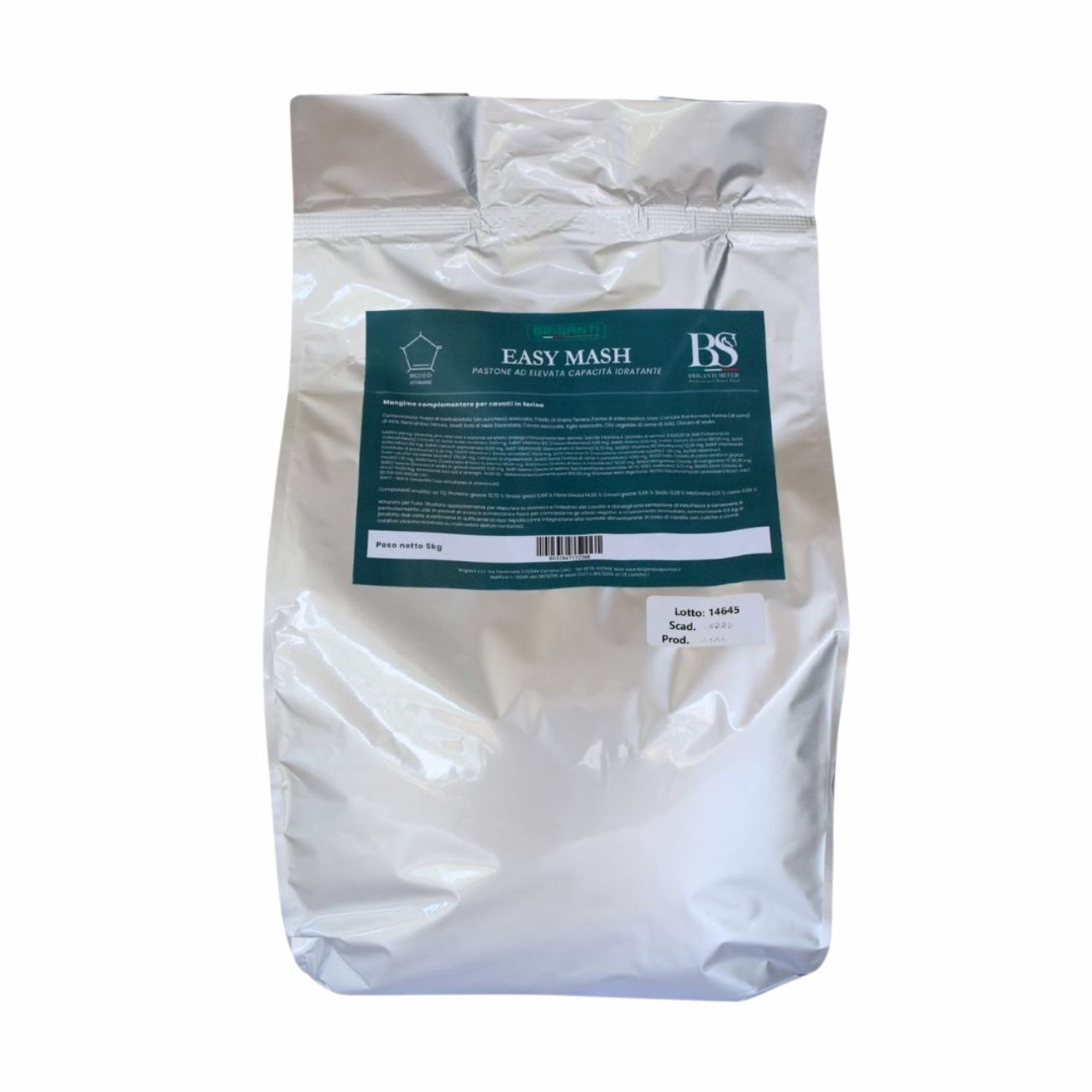 BRIGANTI Briganti EasyMash Neutro 5 kg - Pastone per cavalli per benessere intestinale e idratazione EASYMASH5KG NEUTRO 