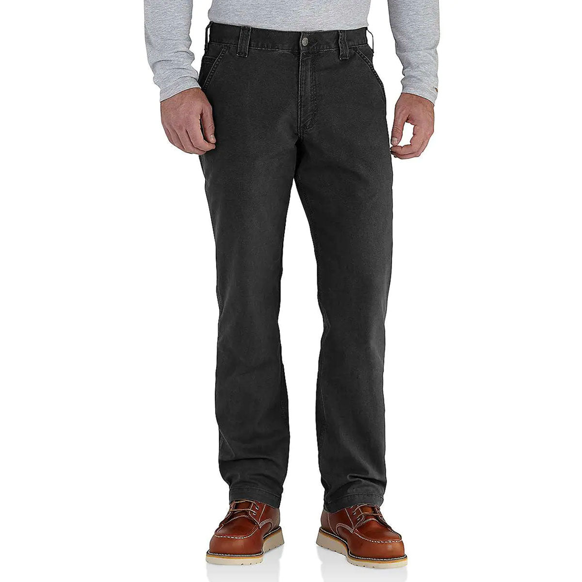 CARHARTT Carhartt Rugged Flex Rigby Dungaree Black pantaloni canvas 29CA-102291 BLACK 