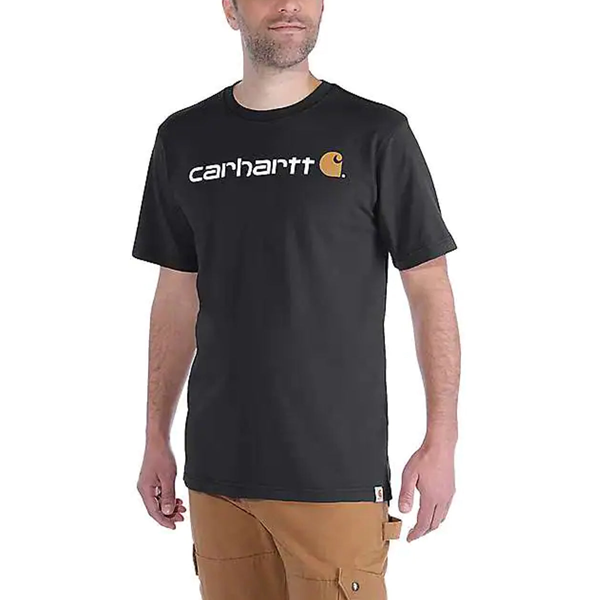 CARHARTT Carhartt Midweight Logo Sleeve Hoodie Nero felpa 29CA-103361 BLACK 