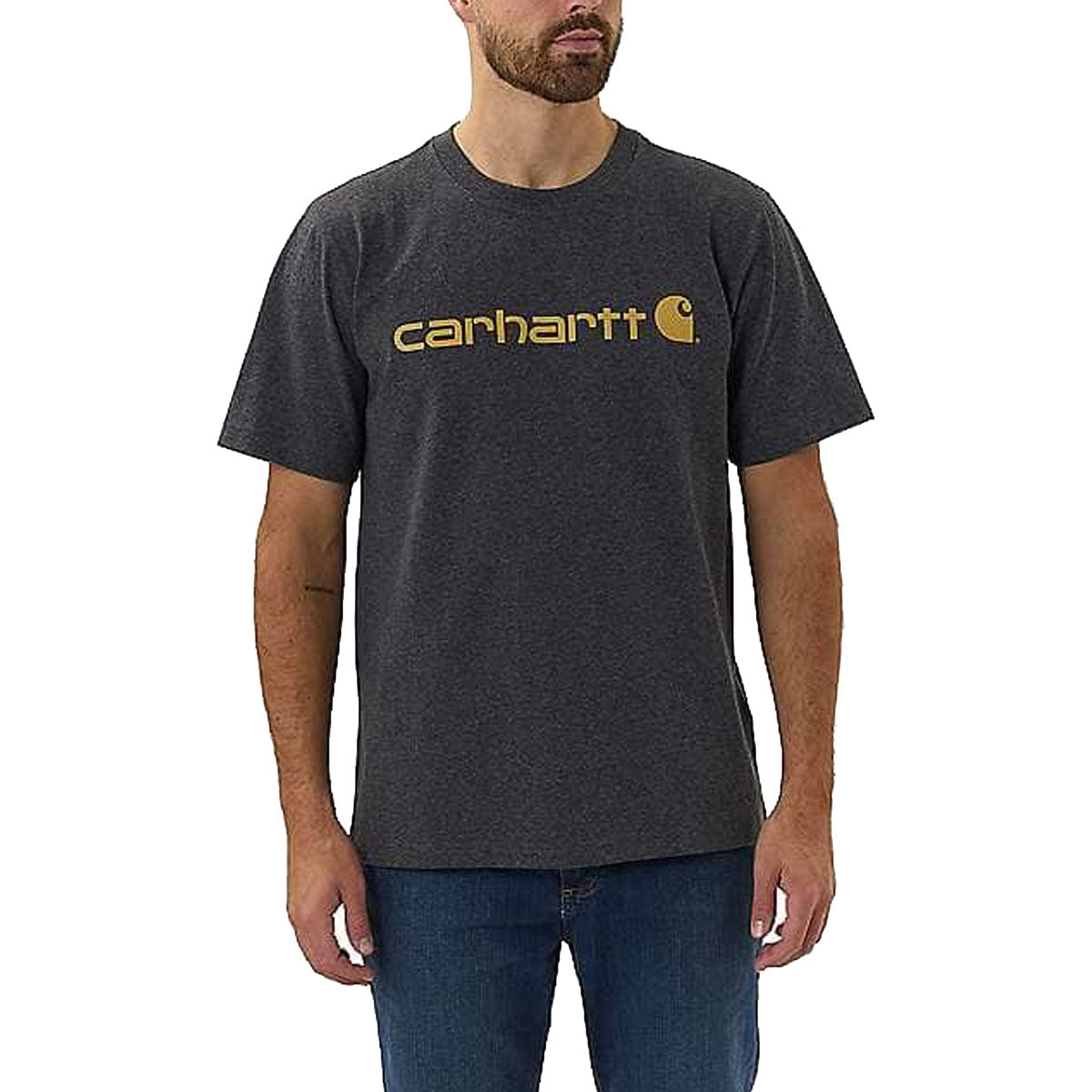 CARHARTT Carhartt Midweight Logo Sleeve Hoodie Charcoal felpa 29CA-103361 CHARCOAL 