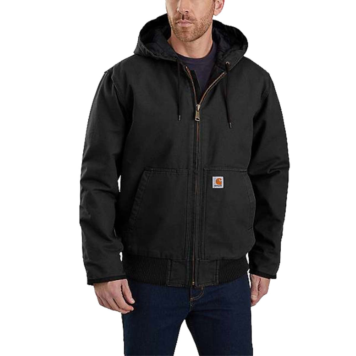 CARHARTT Carhartt Insulated Active Jac Washed Duck Black giacca Active Jac in duck lavato 29CA-104050 BLACK 