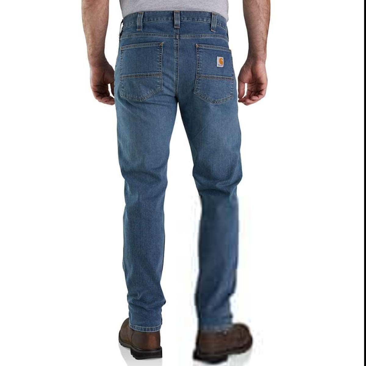 CARHARTT Carhartt Rugged Flex Low Rise 5-Pocket Tapered Jean Jeans jeans 5 tasche in denim stretch a vita bassa e gamba affusolata 29CA-104960 ARCADIA 