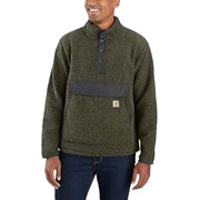 CARHARTT Carhartt Relaxed Fit Fleece Snap Front Grigio pile 29CA-104991 BASIL HEATHER 
