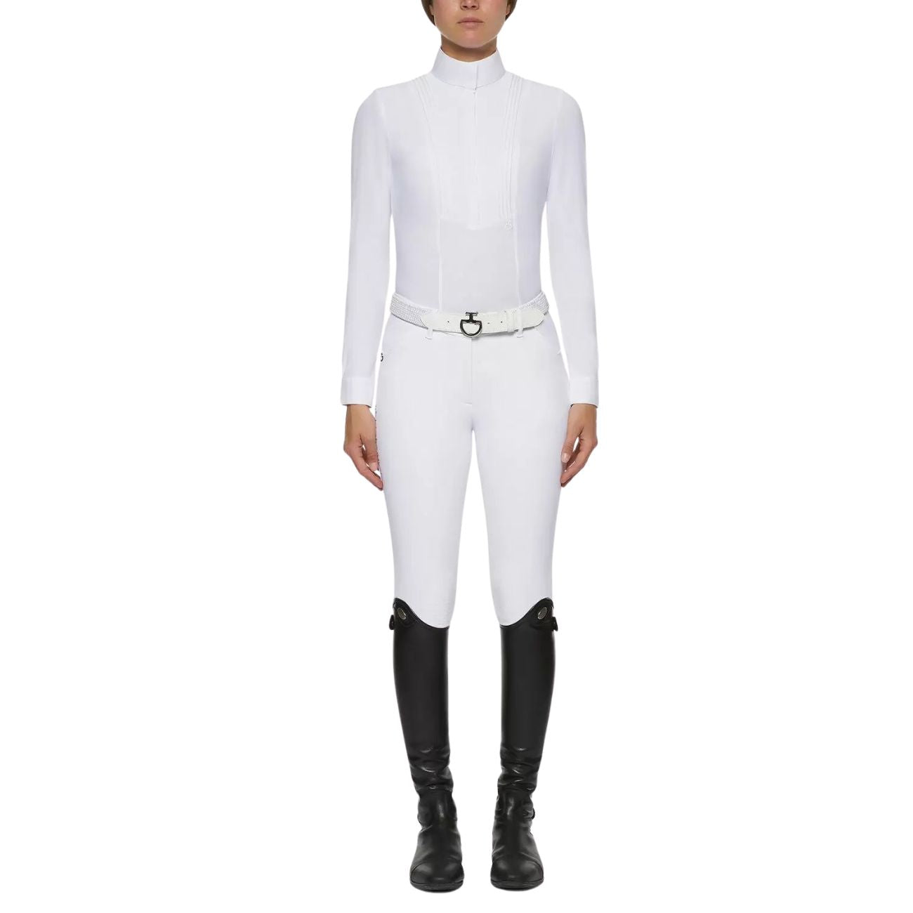 CAVALLERIA TOSCANA Camicia Da Concoso Donna A Manica Lunga American Bianco CAD097JF024 BIANCO 