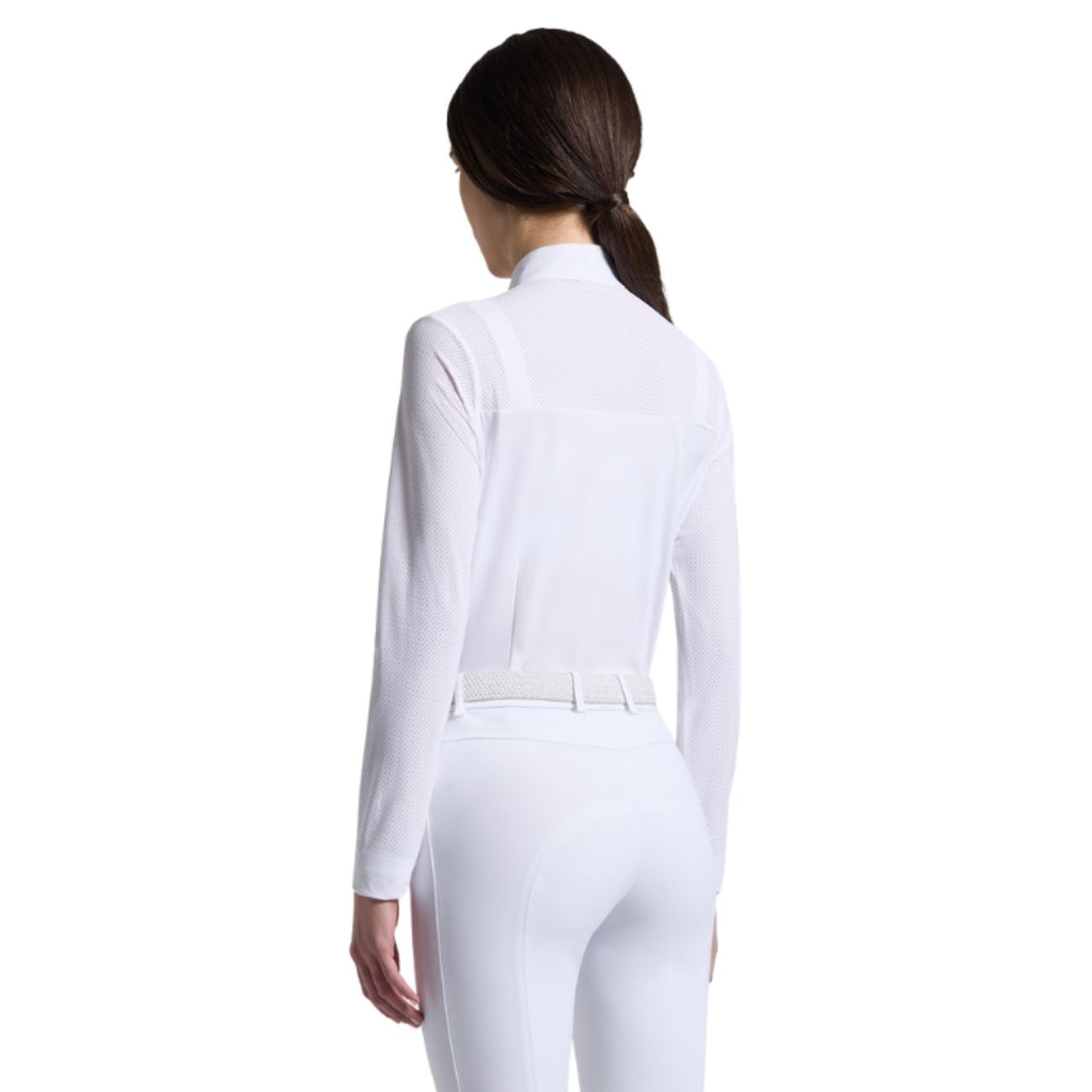 CAVALLERIA TOSCANA Camicia Da Concorso Donna Traforata CAD297JE022 BIANCO 