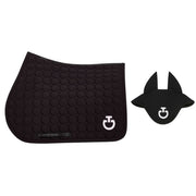 CAVALLERIA TOSCANA Sottosella Con Trapuntatura Circolare E Cuffietta SOT085JE222+CUF044JE223 NERO 