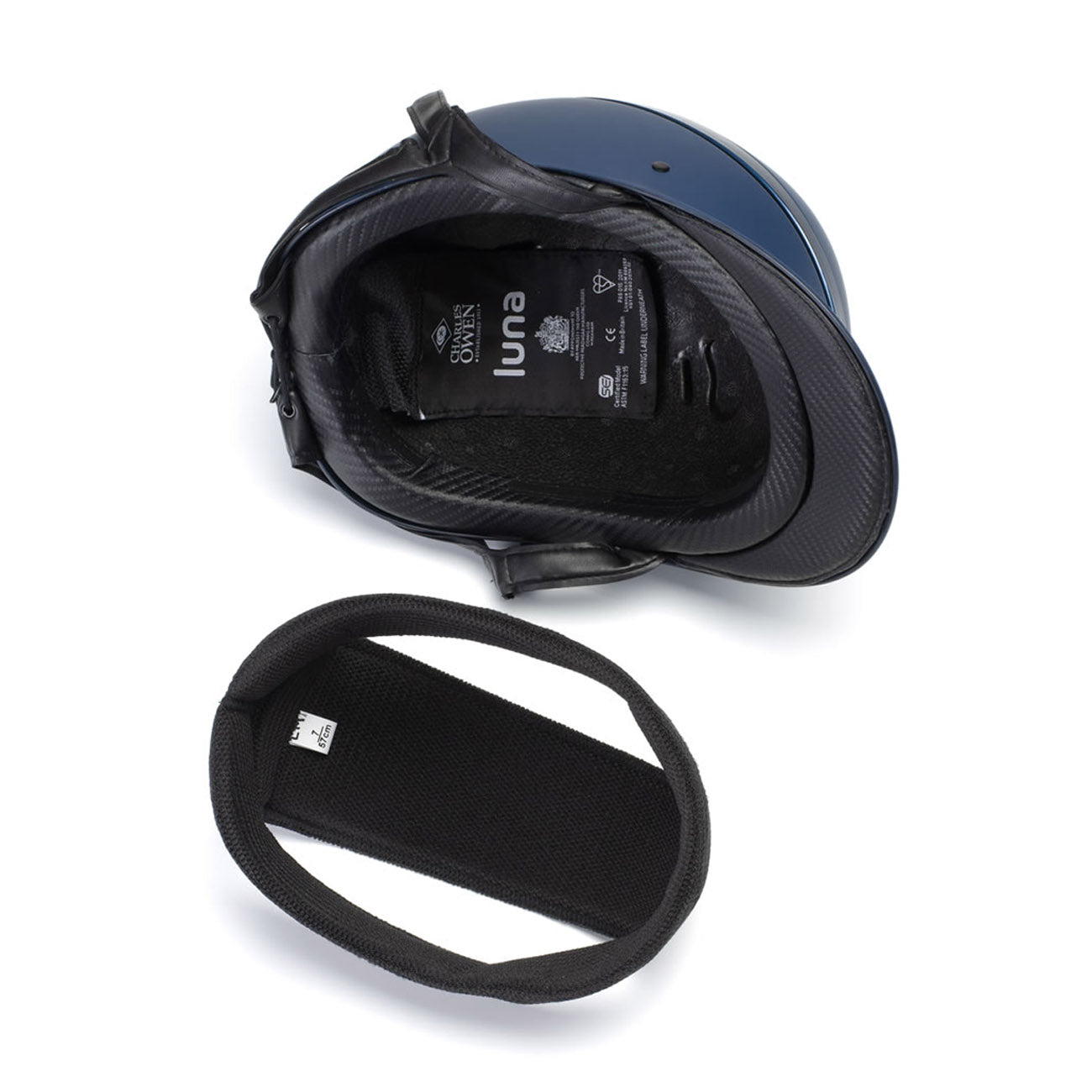 CHARLES OWEN Cap Modello Luna Charles Owen 09CO-LUNA NAVY MATT/NAVY GLOSS 
