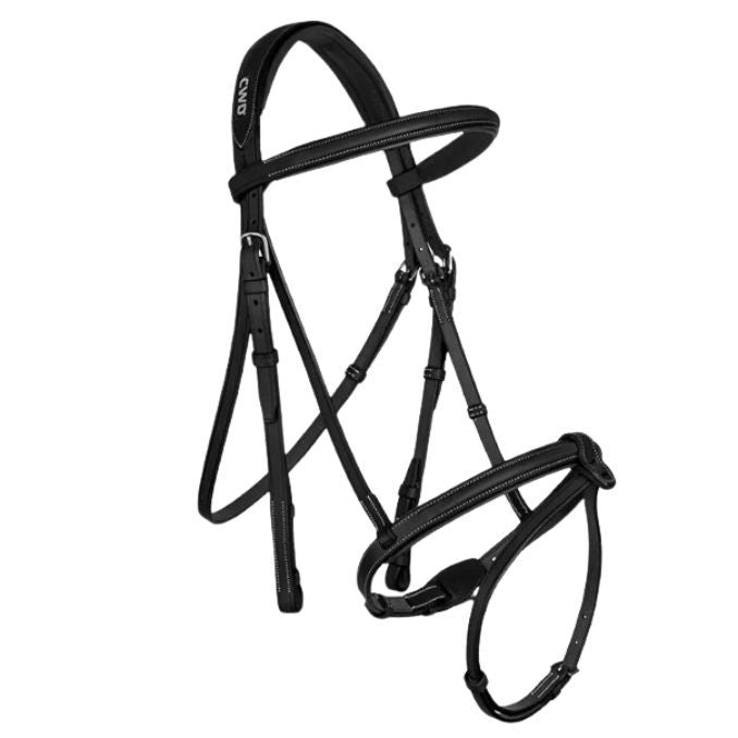 CWD CWD TESTIERA CUOIO+REDINI GOMMA CWD Nero testiera per filetto con redini 09CWBR08FH+RE04H 09CWBR08FH+RE04H NERO 