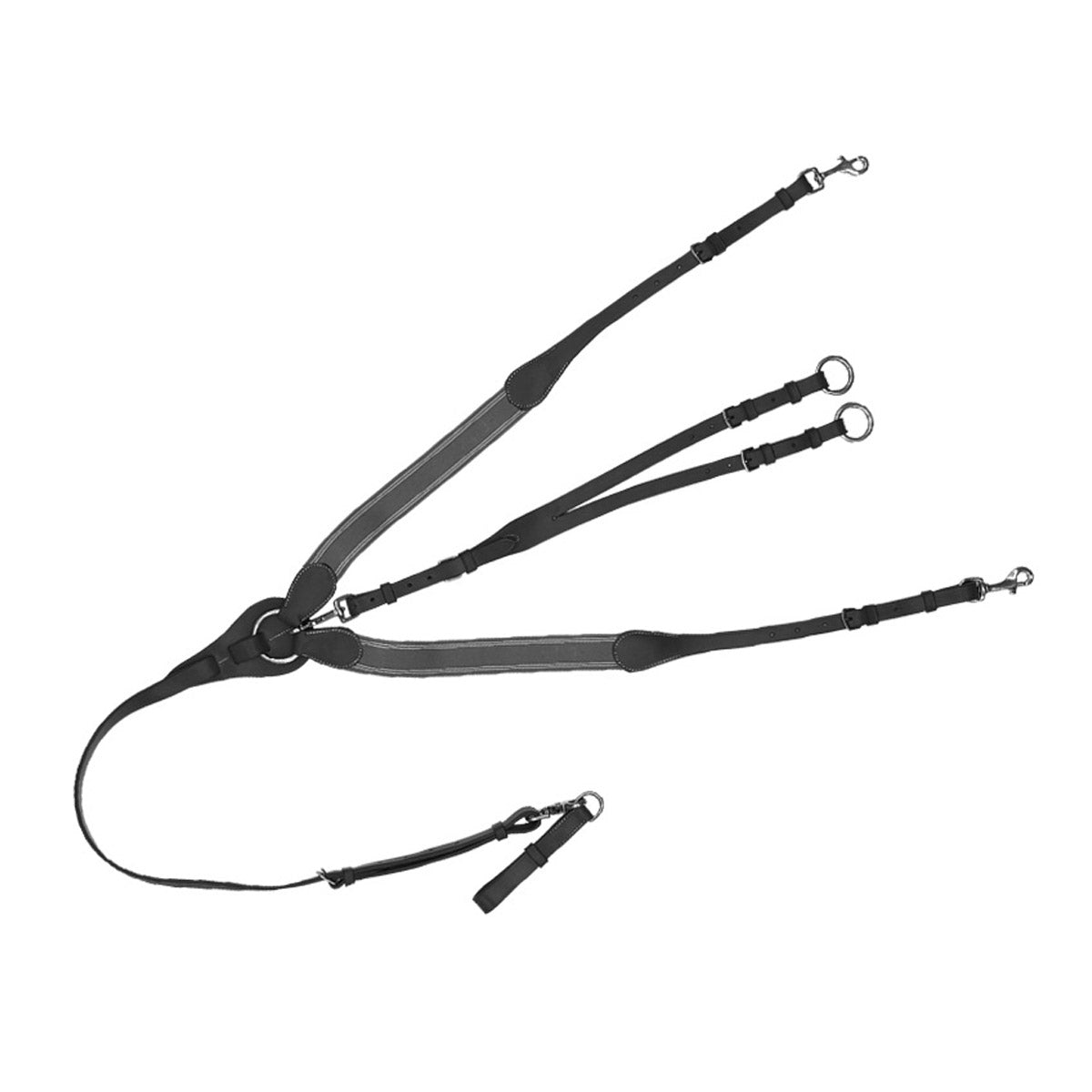 DASLO Pettorale in cuoio elastico a Y Daslo 09TA1193795 NERO 