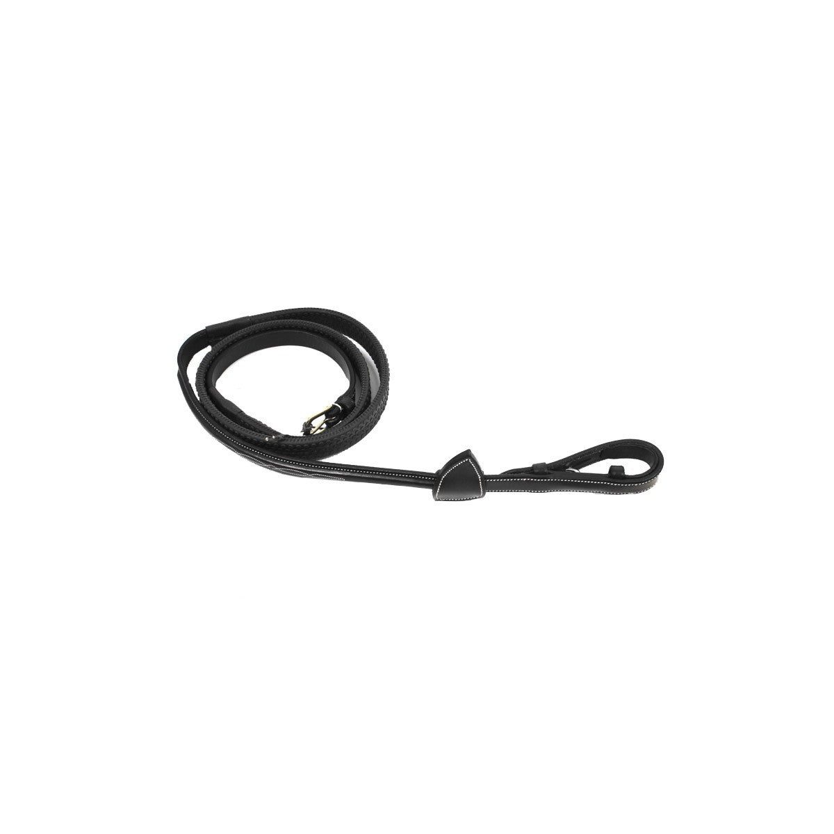 DYON DY'ON TESTIERA ANATOMICA+REDINI CUOIO GOMMA Nero TESTIERE 09DYB134+B232 BLACK 