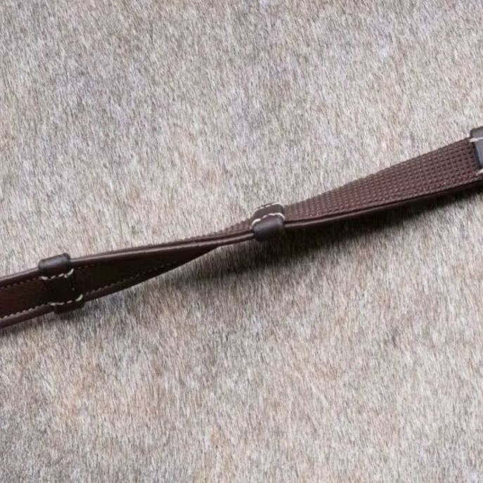DYON DY'ON 5/8 HUNTER REINS WITH 7 LEATHER LOOPS D COLLECTION Marrone REDINI DY05G BROWN 