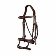 DYON DY'ON DOUBLE NOSEBAND BRIDLE D COLLECTION Marrone TESTIERE DYAAAH BROWN 