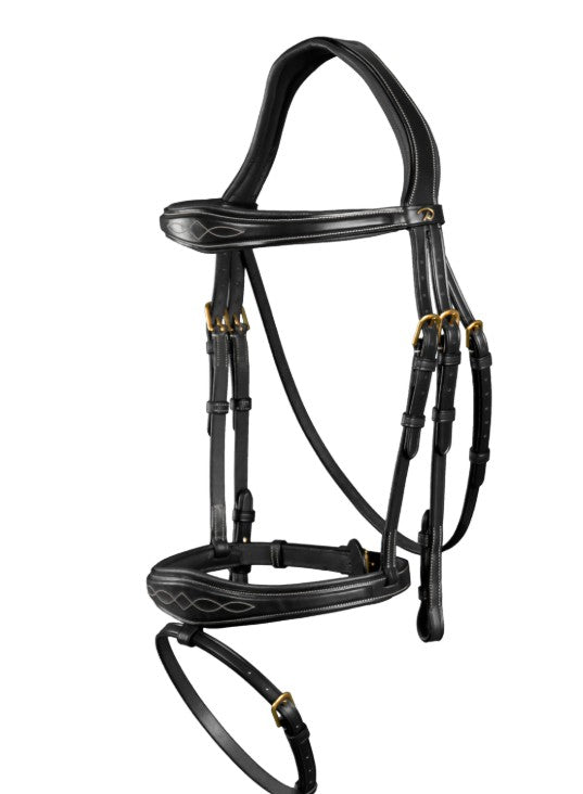 DYON DY'ON ANATOMIC FLASH NOSEBAND BRIDLE D COLLECTION Nero BRIGLIE DYABAB BLACK 