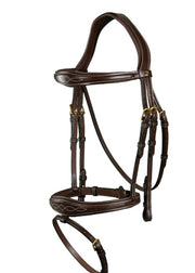 DYON DY'ON ANATOMIC FLASH NOSEBAND BRIDLE D COLLECTION Marrone BRIGLIE DYABAB BROWN 