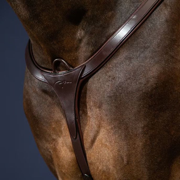 DYON DY'ON LONG BRIDGE BREASTPLATE NEW ENGLISH COLLECTION Marrone PETTORALI NE06C BROWN 