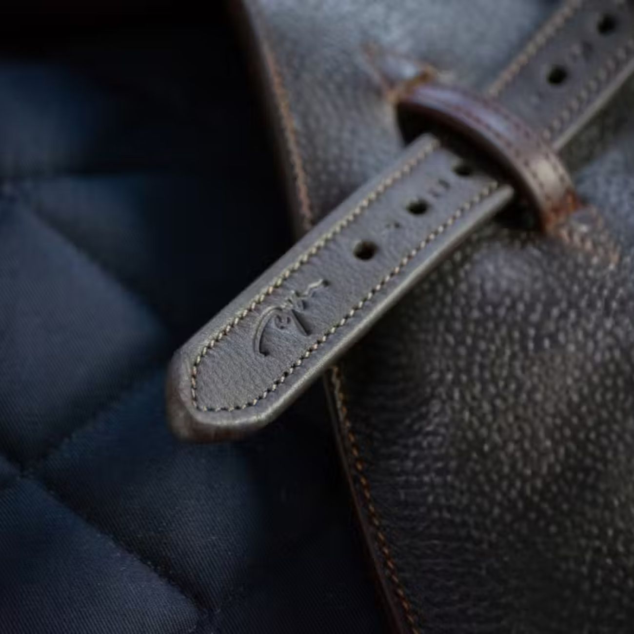 DYON Staffili Premium Soft Leather Stirrup Strap Dy'on Marrone SA01 BROWN 