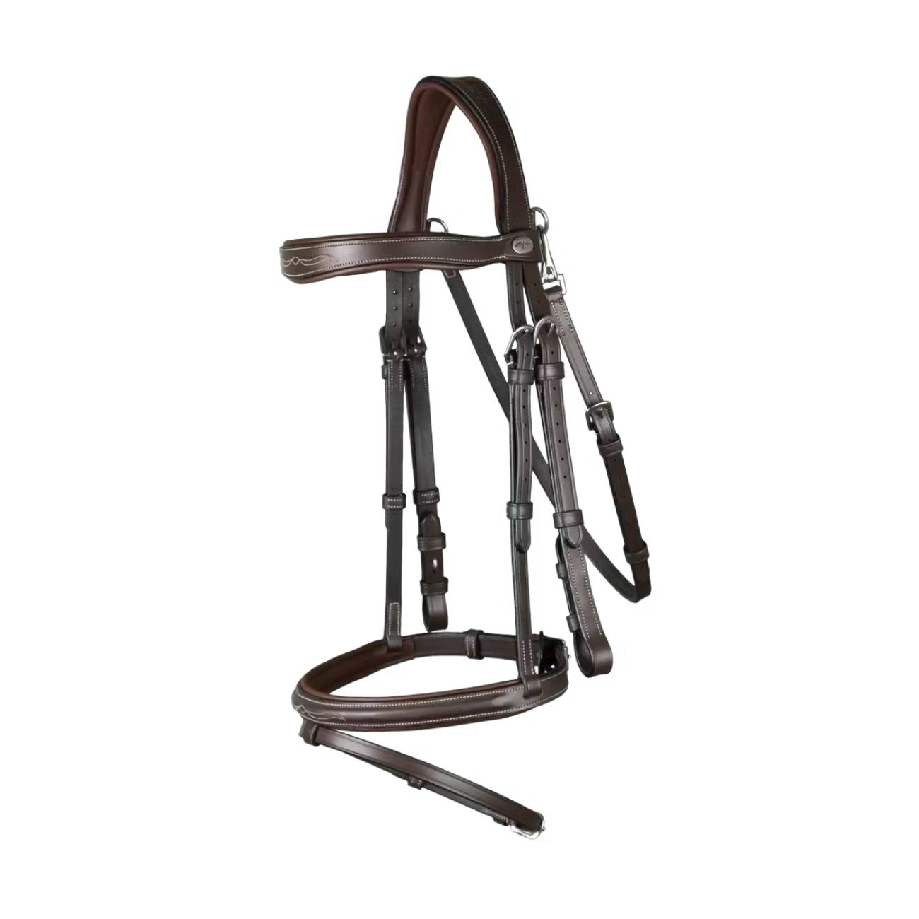 DYON DY'ON FLASH NOSEBAND BRIDLE D COLLECTION Marrone BRIGLIE WOJBHA BROWN 