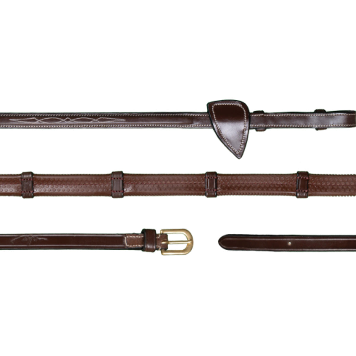 DYON DY'ON REDINI IN CUOIO CON PASSANTI CLASSIC COLLECTION Marrone REDINI DY05C BROWN 