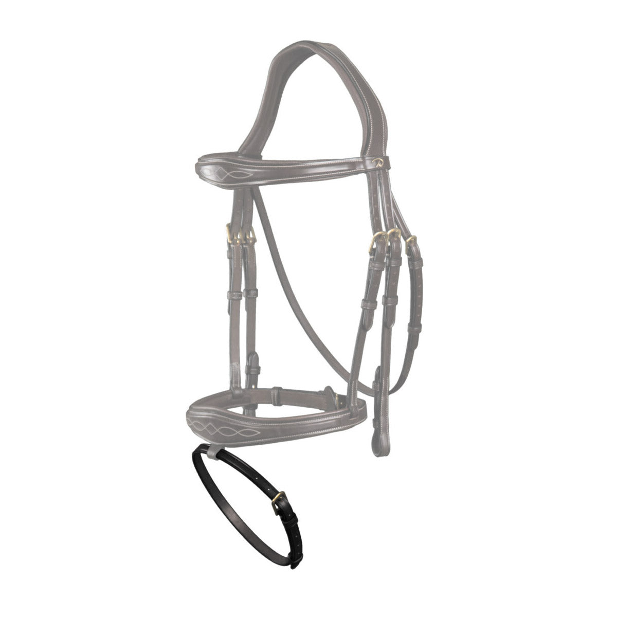 DYON DY'ON CHIUDIBOCCA IN CUOIO 1/2 CLASSIC COLLECTION Nero ACCESSORI PER IL CAVALLO DY99C BLACK 