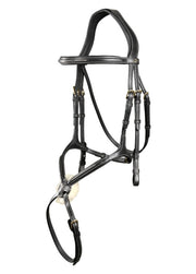DYON DY'ON TESTIERA IN CUOIO CAPEZZINO INCROCIATO CLASSIC COLLECTION Nero TESTIERE DYAAAC BLACK 