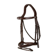 DYON DY'ON TESTIERA IN CUOIO NEW ENGLISH COLLECTION Marrone TESTIERE NEAAAA BROWN 