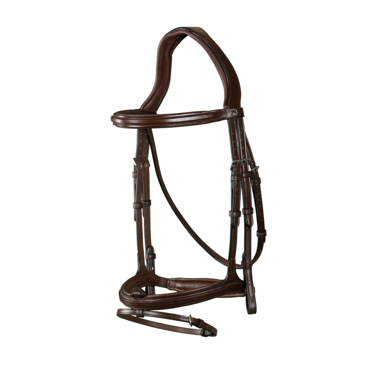 DYON DY'ON TESTIERA IN CUOIO NEW ENGLISH COLLECTION Marrone TESTIERE NEAAAA BROWN 