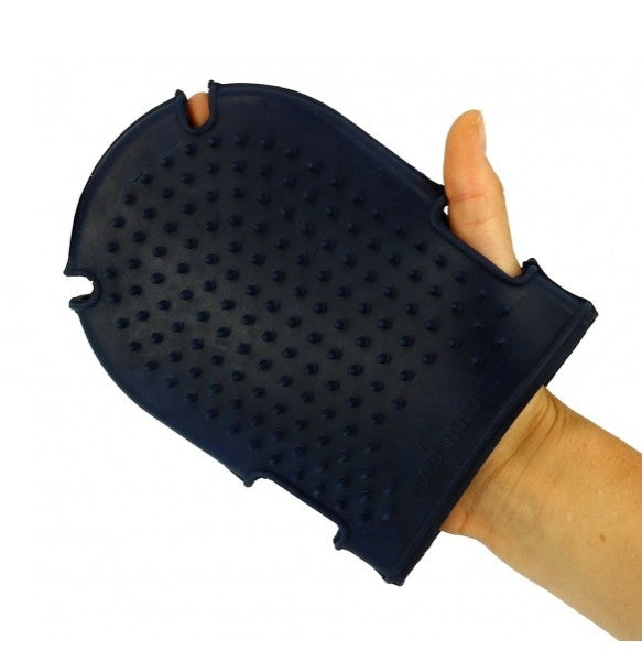 HIPPO-TONIC HIPPO-TONIC GUANTO STRIGLIA IN GOMMA HIPPOTONIC Blu SPAZZOLE E PULIZIA CAVALLO 700137 007 NAVY 