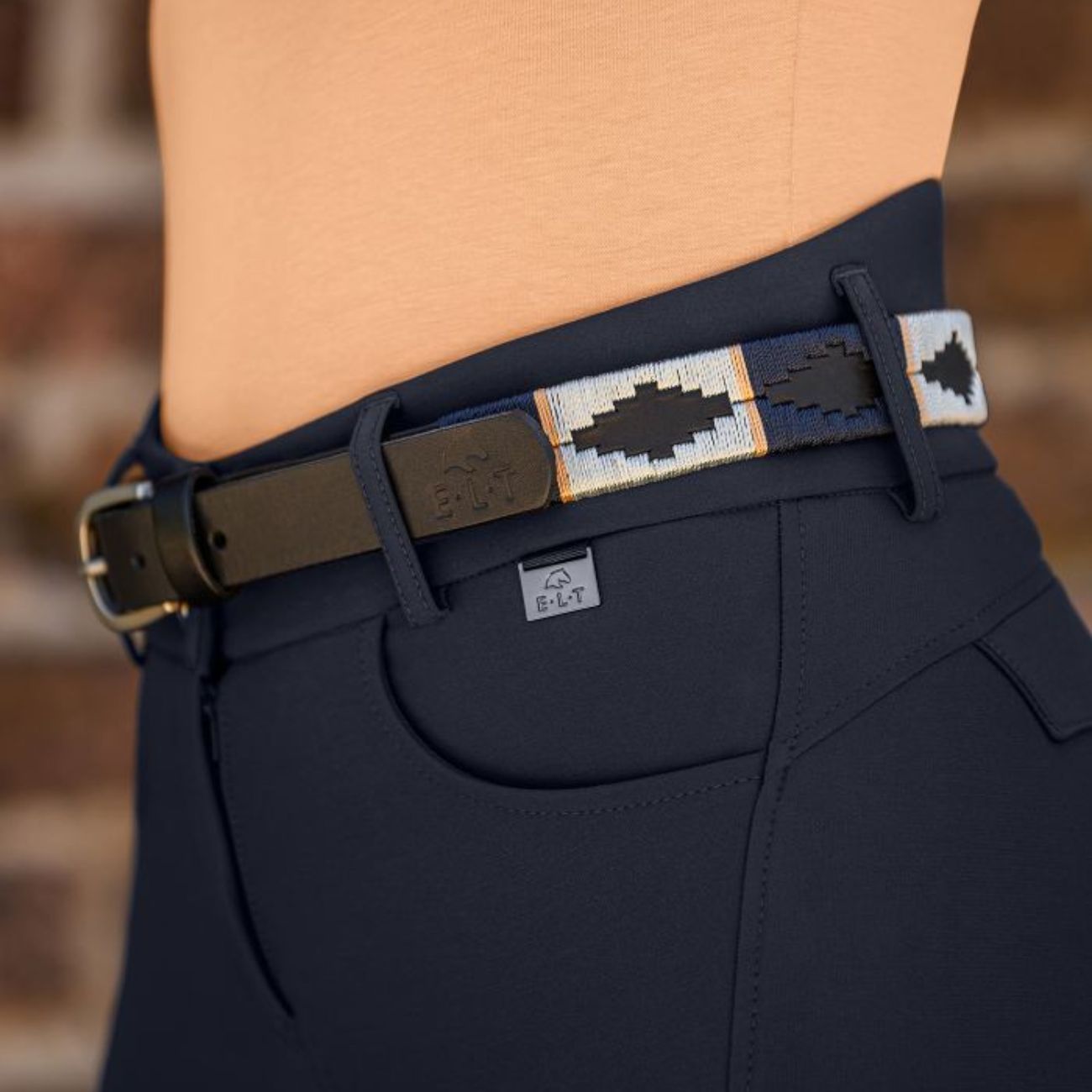 ELT Cintura In Cuoio Modello Gemma Elt Blu Scuro 32380 25DEEPBLUE 