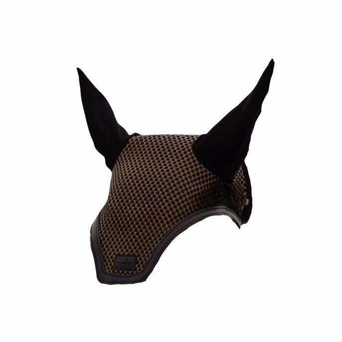 ENIBO OFFICIAL Cuffietta Antimosche Enibo Official Marrone 32EN-EARBONNET DESERTBROWNLEATHER 