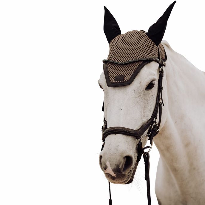 ENIBO OFFICIAL Cuffietta Antimosche Enibo Official Marrone 32EN-EARBONNET DESERTBROWNLEATHER 