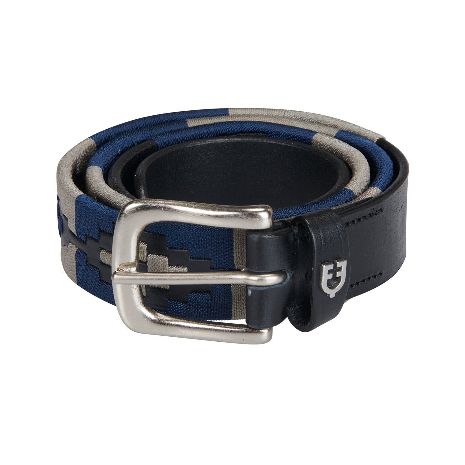 EQUESTRO Cintura Polo S Equestro Nero/Blu/Grigio 09AMA-AB00625 BLACK BLUE GREY 