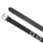 EQUESTRO Equestro POLO BLACK NAVY GREY Borse E Cinture 09AMA-AB00626 BLACK NAVY GREY 