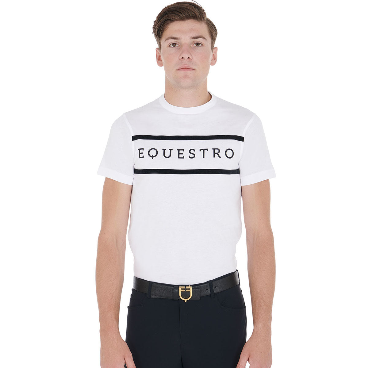 EQUESTRO Equestro SHIRT BIANCO Magliette 09AMA-ETM00069 WHITE 